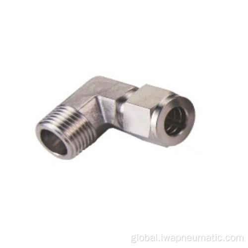 Stainless Steel Double Ferrule Fitting STAINLESS STEEL FERRULE FITTING ELBOW CONNECTOR Manufactory